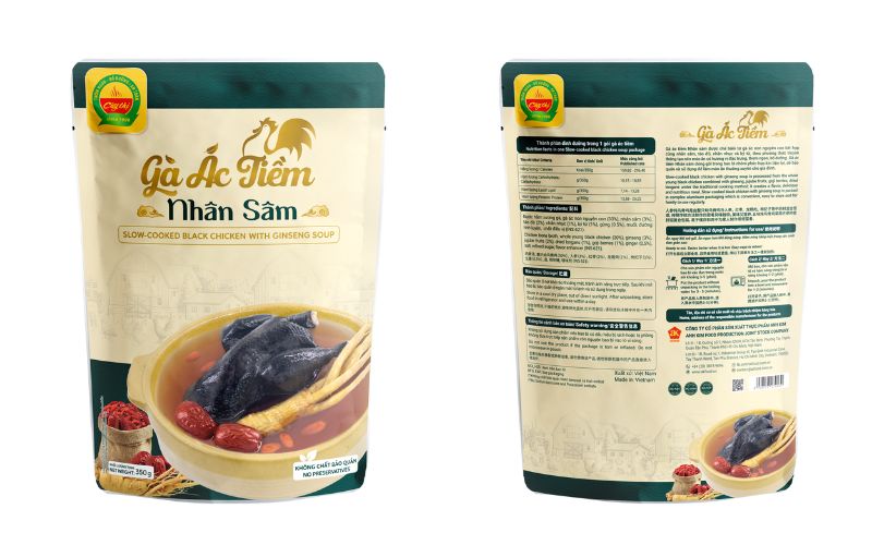 Gà ác tiềm nhân sâm AKFood giúp bồi bổ, tăng đề kháng và tiện lợi cho mọi lứa tuổi