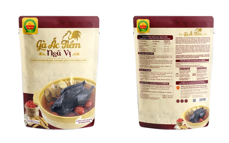Gà ác tiềm ngũ vị giúp bồi bổ khí huyết, dễ ăn và phù hợp dùng thường xuyên