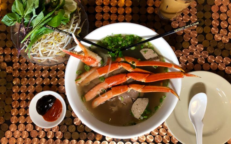 Crab pho is a light, nutritious seafood twist on traditional pho, with a rich, flavorful broth