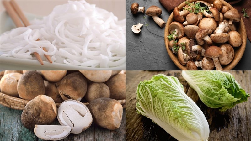 Vegetarian pho ingredients