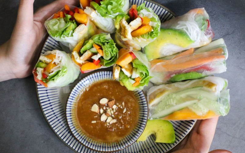 Yes, use tofu or mushrooms and skip fish sauce