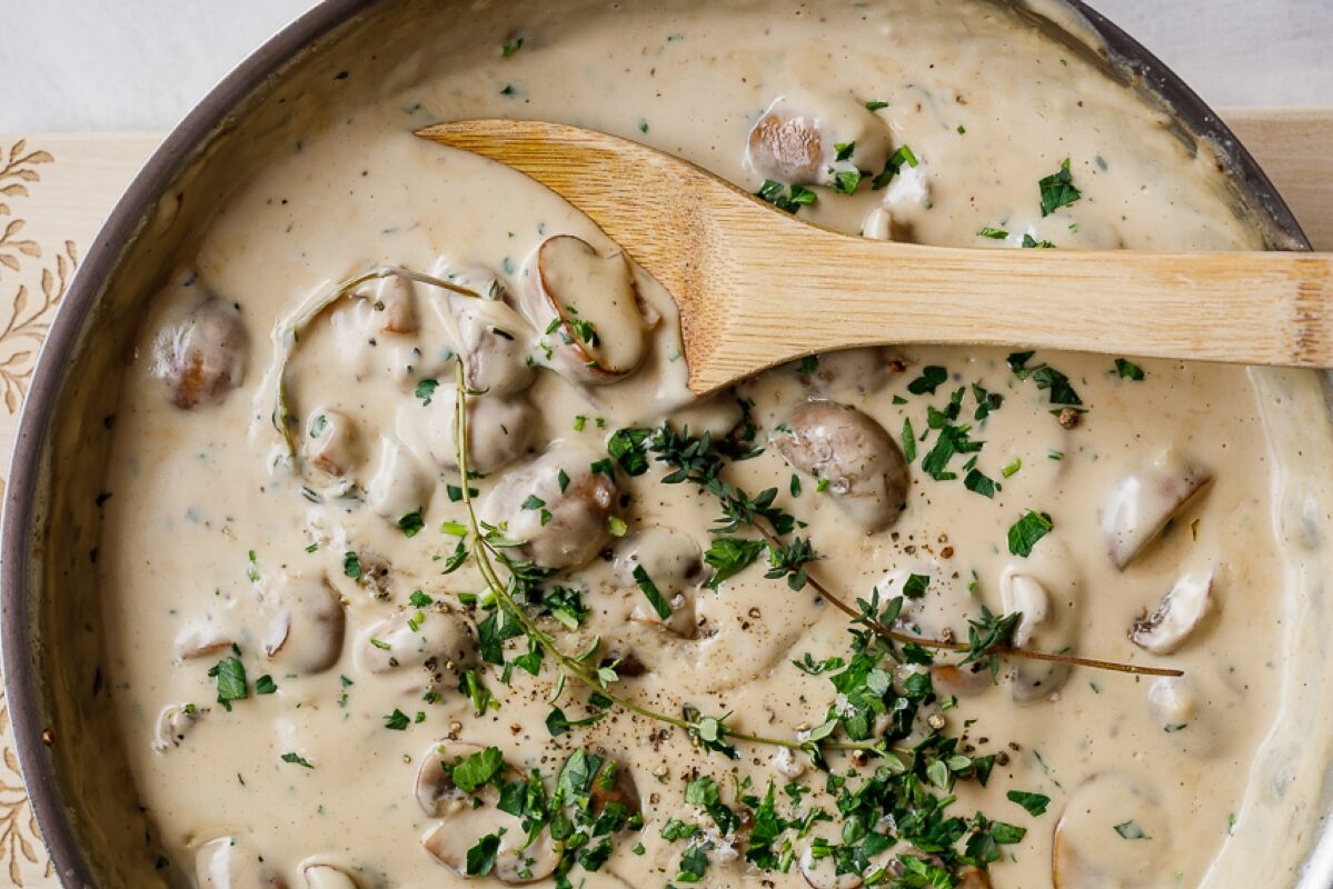 Make the creamy sauce