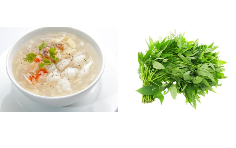 Cháo cá lóc rau lang giúp bé dễ tiêu hóa, ngừa táo bón và nhẹ bụng những ngày nóng trong