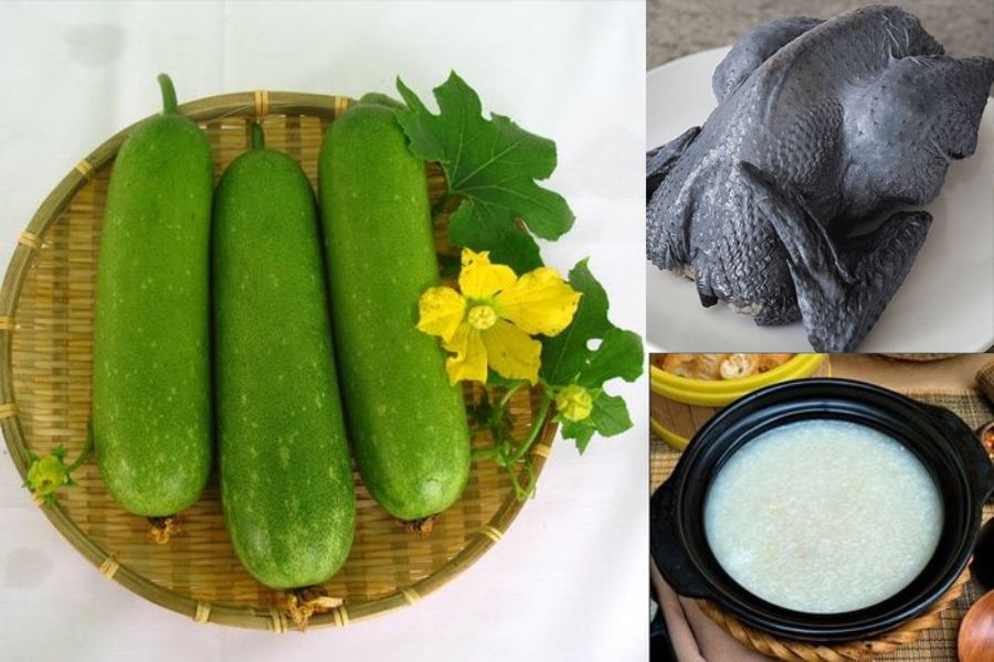 Cách nấu cháo bí đao với gà ác