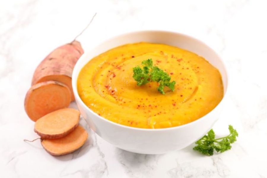 Sweet potato puree offers beta-carotene and fiber