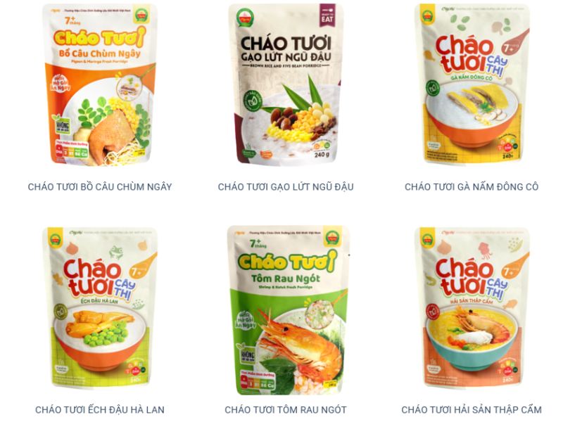Cháo AK Food từ nguyên liệu tự nhiên, giữ trọn dinh dưỡng nhờ công nghệ và tiêu chuẩn quốc tế.