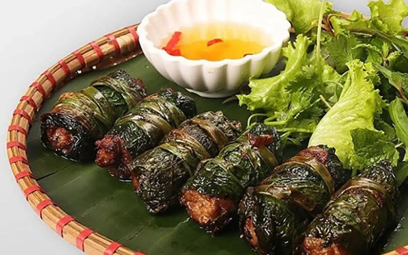 Bò nướng lá lốt với hương thơm đặc trưng từ lá lốt