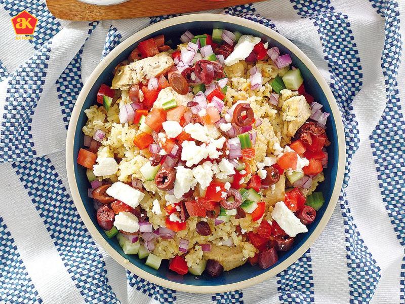 Instant pot Greek chicken rice bowl