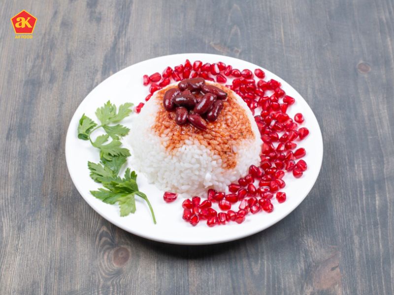 Wild rice pilaf with pomegranate