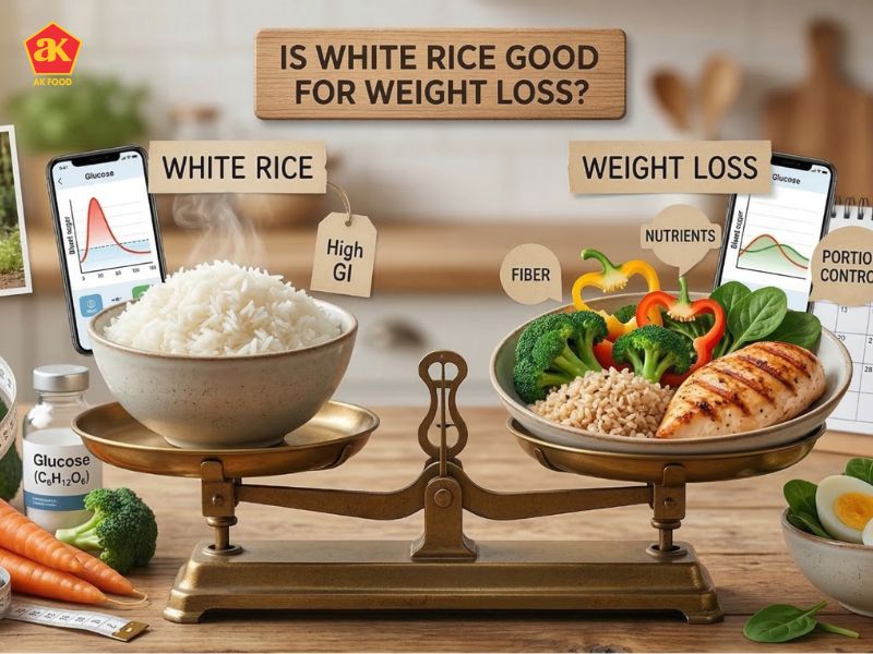 How much white rice is good for weight loss?