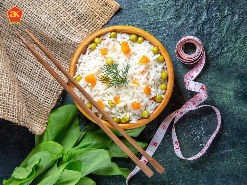 Always combine white rice with protein and vegetables to improve fullness