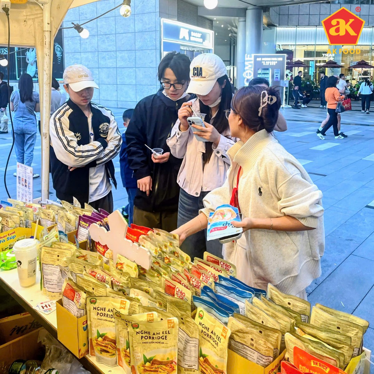 Gian hàng AK FOOD tại hội chợ Trung Quốc