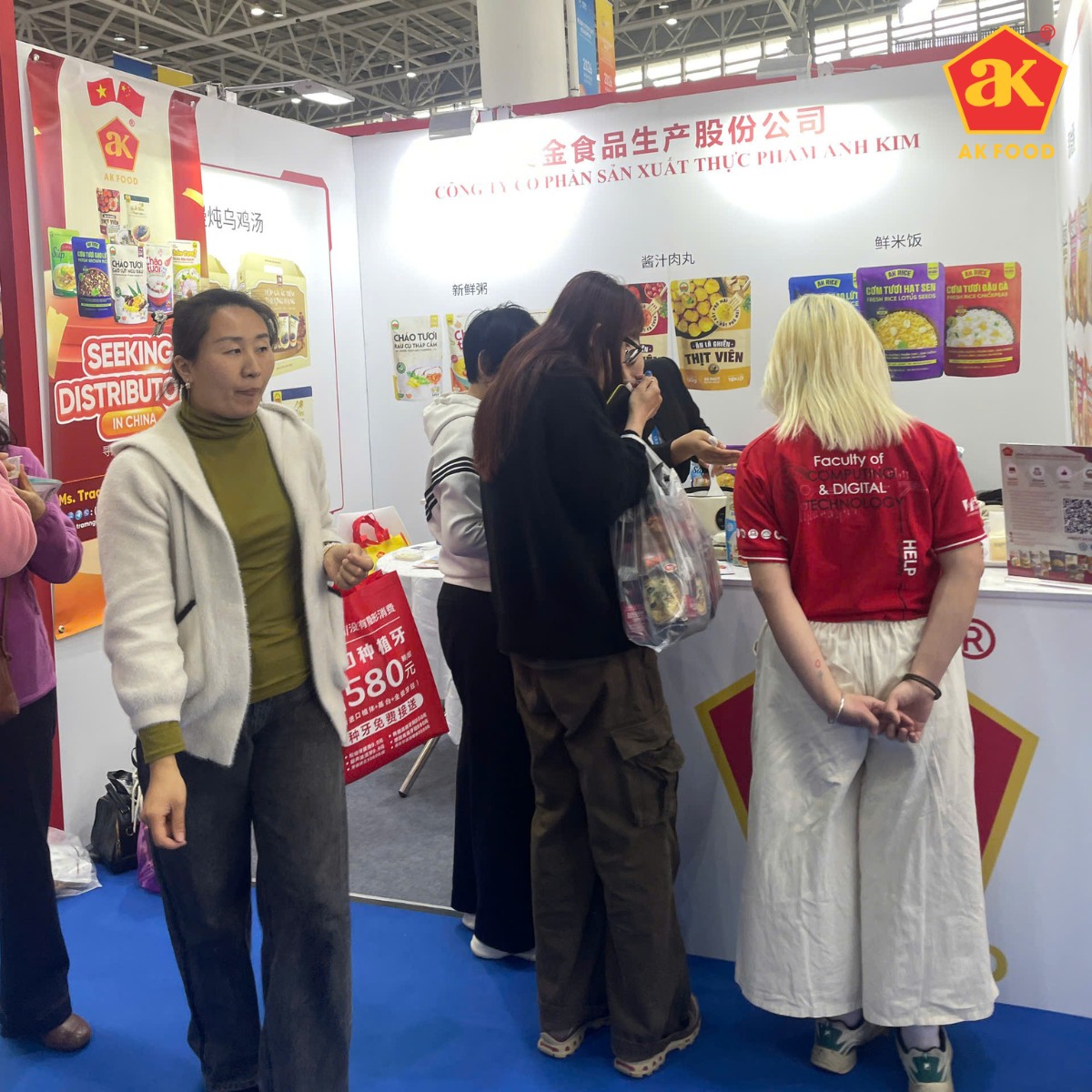 Gian hàng AK FOOD tại triển lãmTrung Quốc